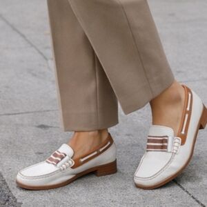 Mephisto Genuine Leather Cool-Air Platform Loafers | Comfort Slip-On Shoes